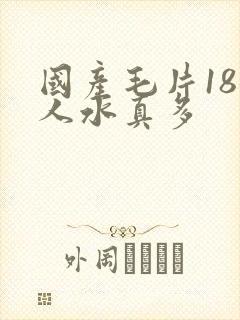国产毛片18女人水真多