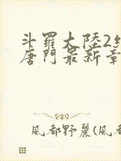 斗罗大陆2绝世唐门最新章节