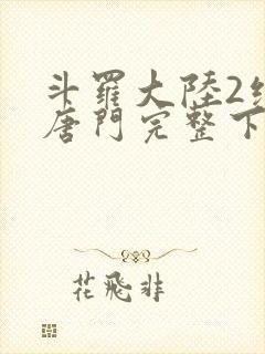 斗罗大陆2绝世唐门完整下载封面