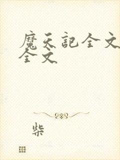 魔天记全文阅读全文封面