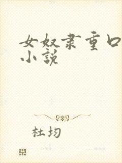 女奴隶重口调教小说