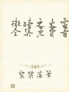 微暗之火电视剧全集免费看