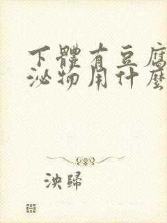 下体有豆腐渣分泌物用什么药