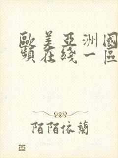 欧美亚洲国产视频在线一区封面