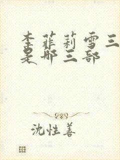 李菲莉雪三部曲是哪三部封面