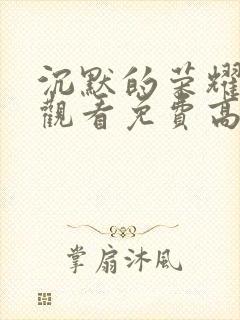 沉默的荣耀在线观看免费高清