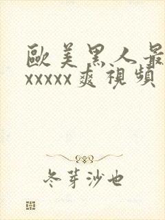 欧美黑人最猛性xxxxx爽视频