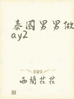 泰国男男做爰gay2