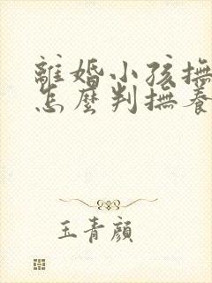 离婚小孩抚养权怎么判抚养费