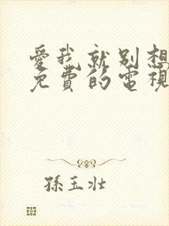 爱我就别想太多免费的电视剧剧情