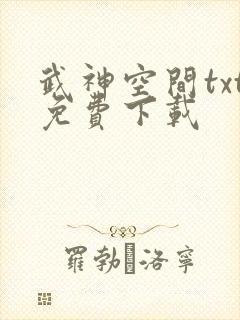 武神空间txt免费下载封面