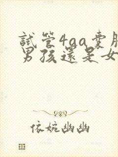试管4aa囊胚男孩还是女封面