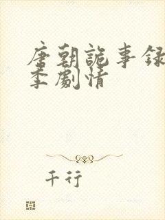 唐朝诡事录第一季剧情