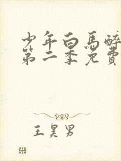 少年白马醉春风第二季免费看