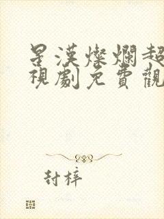 星汉灿烂超清电视剧免费观看完整版