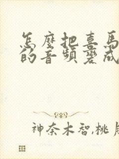 怎么把喜马拉雅的音频变成mp3