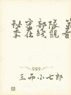 秘密部队 第3季在线观看全集免费播放