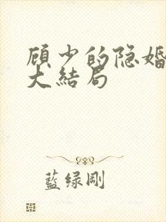 顾少的隐婚罪妻大结局封面