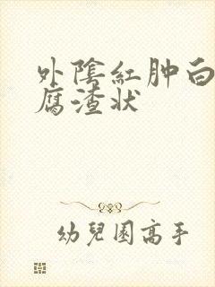 外阴红肿白带豆腐渣状封面