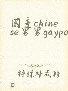 国产chinese男男gayporn网站