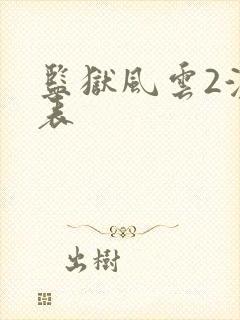 监狱风云2演员表