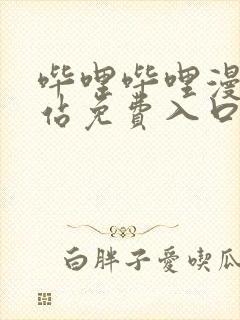 哔哩哔哩漫画网站免费入口封面