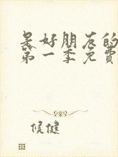 是好朋友的周末第一季免费观看