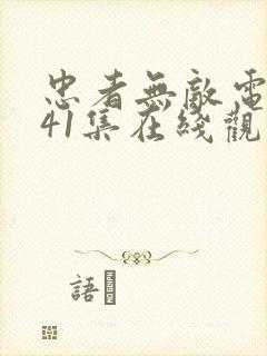 忠者无敌电视剧41集在线观看免费