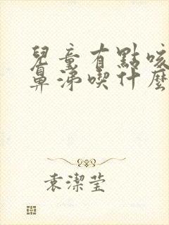 儿童有点咳嗽流鼻涕吃什么药