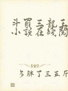 斗罗三龙王传说小说在线阅读