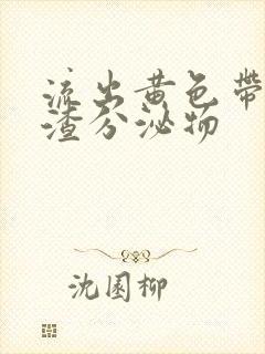 流出黄色带豆腐渣分泌物