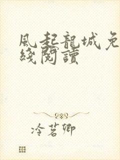 风起龙城免费在线阅读