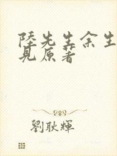 陆先生余生不再见原著