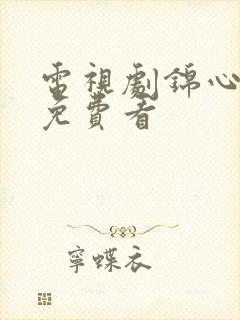 电视剧锦心似玉免费看封面