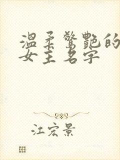 温柔惊艳的小说女主名字