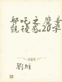 哪吒之魔童降世观后感20字封面