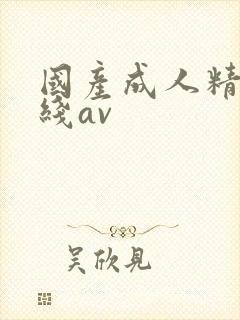 国产成人精品在线av