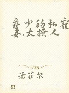 爵少的私宠:娇妻,太撩人