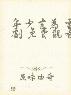 年少有为 电视剧 免费观看封面