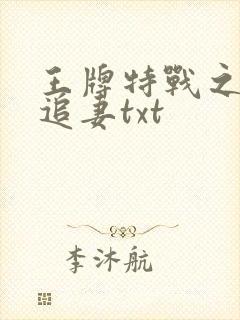 王牌特战之军少追妻txt