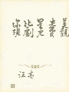 你比星光美丽电视剧免费观