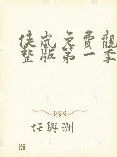 侠岚免费观看完整版第一季