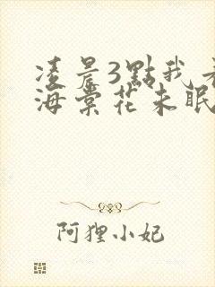 凌晨3点我看见海棠花未眠