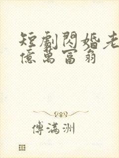 短剧闪婚老公是亿万富翁