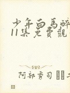 少年白马醉春风11集免费观看