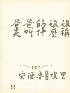 爸爸的姐姐的丈夫叫什么称呼