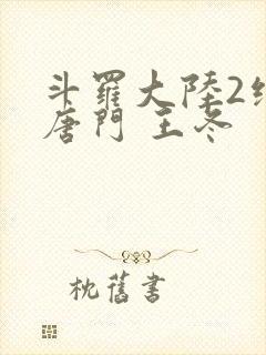 斗罗大陆2绝世唐门 王冬