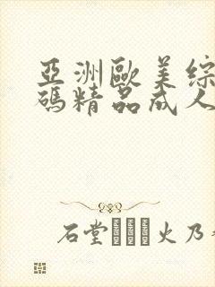 亚洲欧美综合乱码精品成人网