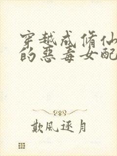 穿越成修仙文中的恶毒女配的小说