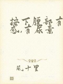 按下腹部有疼痛感,有尿意